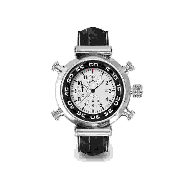 Black Dial Leather Strap - 图片 4
